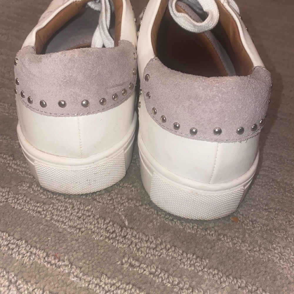 Steve Madden Annita Snake Skin Suede Sneakers shoe Womens - Picture 7 of 9